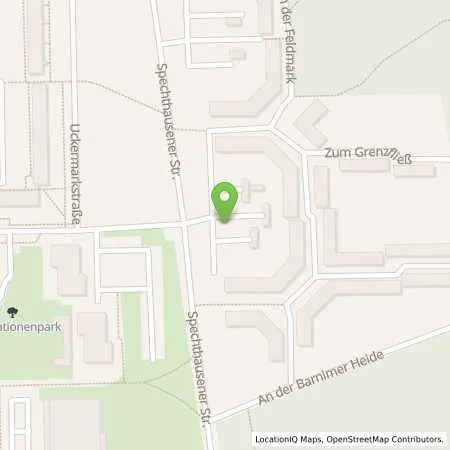 Standortübersicht der Tankstelle Barnimer Energiebeteiligungsgesellschaft mbH (BEBG) in 16227 Eberswalde