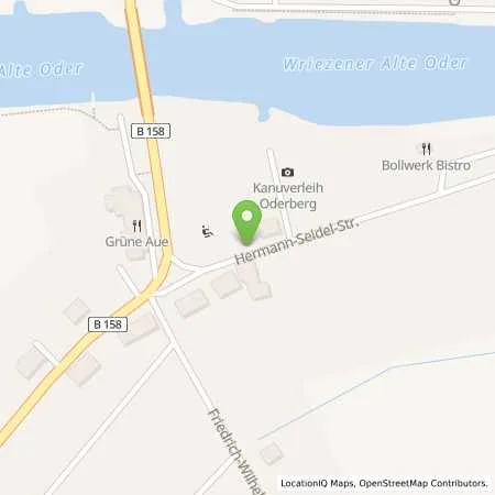 Standortübersicht der Tankstelle Barnimer Energiebeteiligungsgesellschaft mbH (BEBG) in 16248 Oderberg