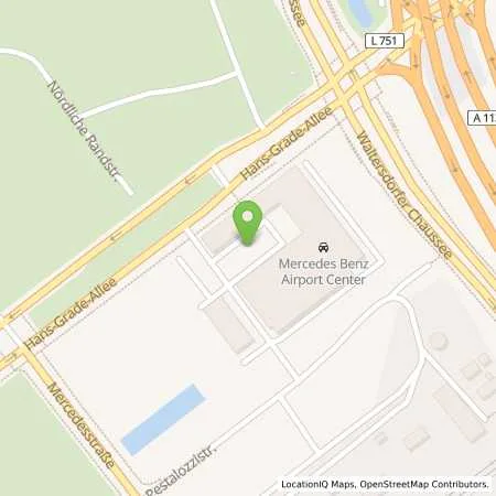 Standortübersicht der Tankstelle Mercedes- Benz AG - Niederlassung Berlin in 12529 Schönefeld