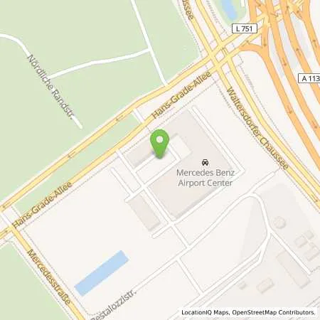 Standortübersicht der Tankstelle Mercedes- Benz AG - Niederlassung Berlin in 12529 Schönefeld