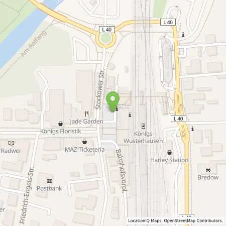 Standortübersicht der Tankstelle E.DIS AG in 15701 Königs Wusterhausen