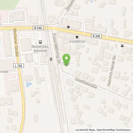 Standortübersicht der Tankstelle Charge-ON in 15741 Bestensee