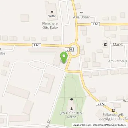 Standortübersicht der Tankstelle envia Mitteldeutsche Energie AG in 04895 Falkenberg