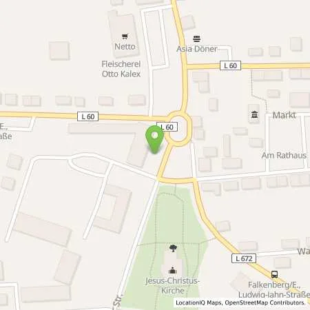 Standortübersicht der Tankstelle envia Mitteldeutsche Energie AG in 04895 Falkenberg