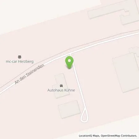 Standortübersicht der Tankstelle Autohaus Kühne GmbH in 04916 Herzberg (Elster)