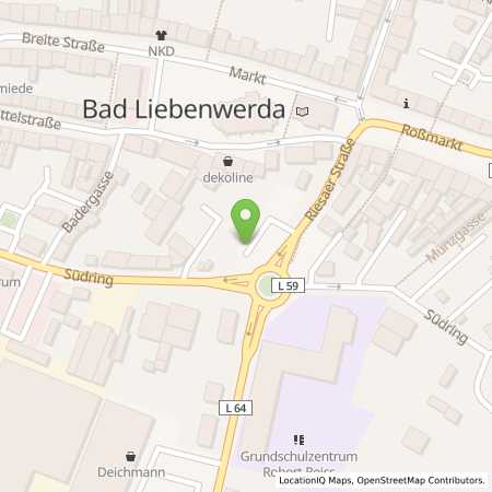 Standortübersicht der Strom (Elektro) Tankstelle: envia Mitteldeutsche Energie AG in 04924, Bad Liebenwerda