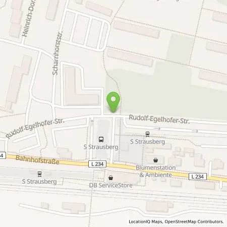 Standortübersicht der Tankstelle EWE Go GmbH in 15344 Strausberg