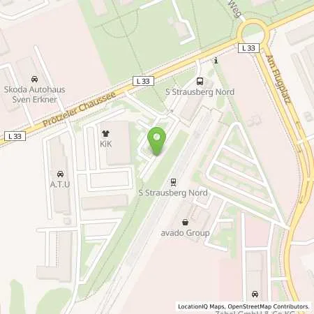 Standortübersicht der Tankstelle EWE Go GmbH in 15344 Strausberg