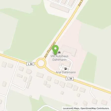 Standortübersicht der Tankstelle Autohaus Dahlmann e.K. in 15344 Strausberg