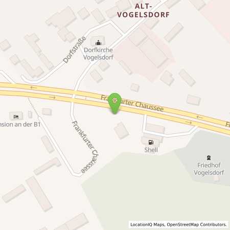Standortübersicht der Strom (Elektro) Tankstelle: EnBW mobility+ AG und Co.KG in 15370, Vogelsdorf