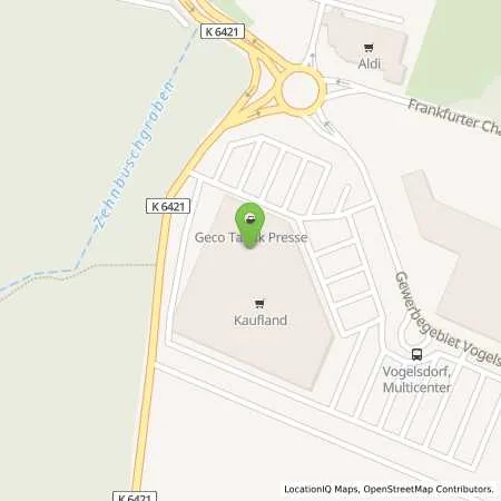 Standortübersicht der Tankstelle Kaufland Dienstleistung GmbH & Co. KG in 15370 Vogelsdorf
