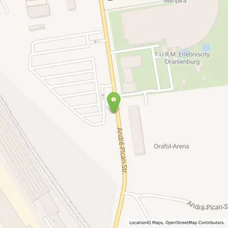 Standortübersicht der Tankstelle Stadtwerke Oranienburg GmbH in 16515 Oranienburg