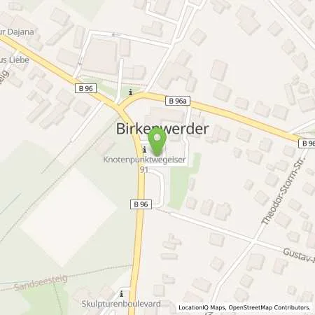 Standortübersicht der Tankstelle EMB Energie Mark Brnadenburg GmbH in 16547 Birkenwerder