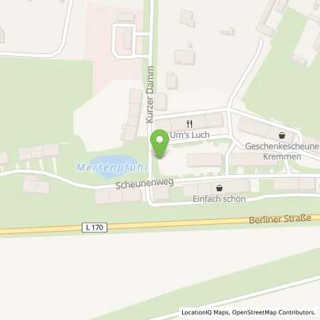 Standortübersicht der Tankstelle Stadt Kremmen in 16766 Kremmen