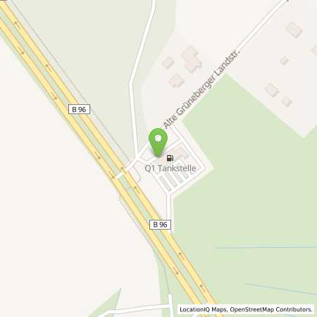 Standortübersicht der Strom (Elektro) Tankstelle: Q1 Energie AG in 16775, Lwenberger Land