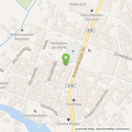 Standortübersicht der Tankstelle EMB Energie Mark Brnadenburg GmbH in 16798 Fürstenberg