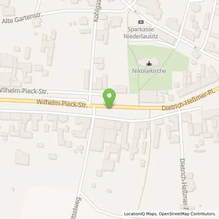 Standortübersicht der Tankstelle envia Mitteldeutsche Energie AG in 01979 Lauchhammer