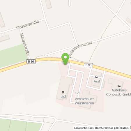 Standortübersicht der Strom (Elektro) Tankstelle: Lidl Dienstleistung GmbH & Co. KG in 01983, Grorschen