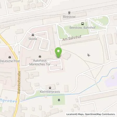Standortübersicht der Tankstelle Autohaus Märkisches Tor GmbH in 15848 Beeskow