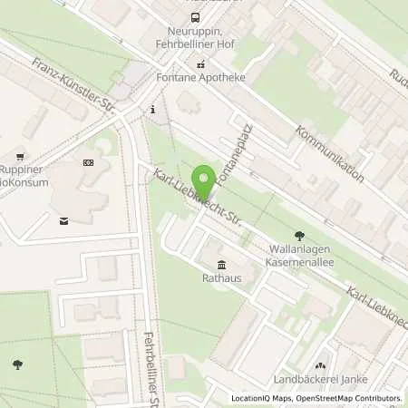 Standortübersicht der Tankstelle Stadtwerke Neuruppin GmbH in 16816 Neuruppin