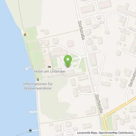 Standortübersicht der Tankstelle Hotel am Untersee Inh. Jeannette Hankel-Kurtzke in 16868 Bantikow