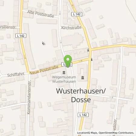 Standortübersicht der Tankstelle Stadtwerke Neuruppin GmbH in 16868 Wusterhausen