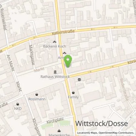 Standortübersicht der Tankstelle Stadtwerke Neuruppin GmbH in 16909 Wittstock/Dosse