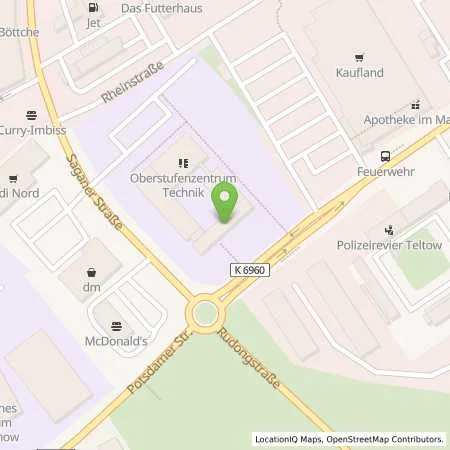 Standortübersicht der Tankstelle EnergieArchitektur GmbH in 14513 Teltow