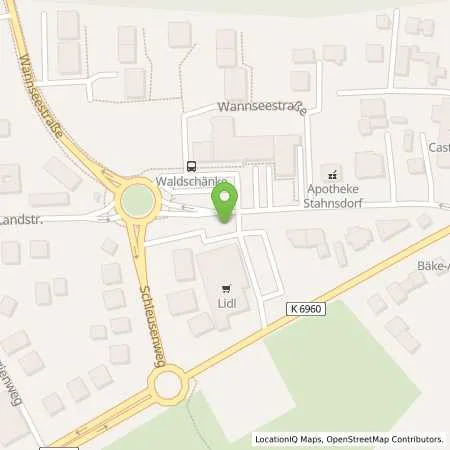 Standortübersicht der Tankstelle Charge-ON in 14532 Stahnsdorf