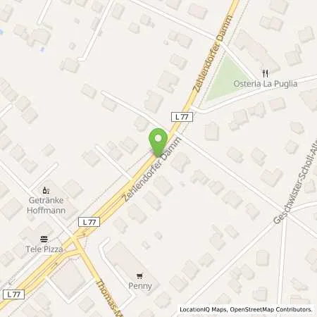 Standortübersicht der Tankstelle EMB Energie Mark Brnadenburg GmbH in 14532 Kleinmachnow