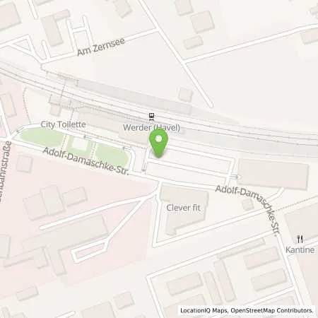 Standortübersicht der Tankstelle EMB Energie Mark Brnadenburg GmbH in 14542 Werder (Havel)