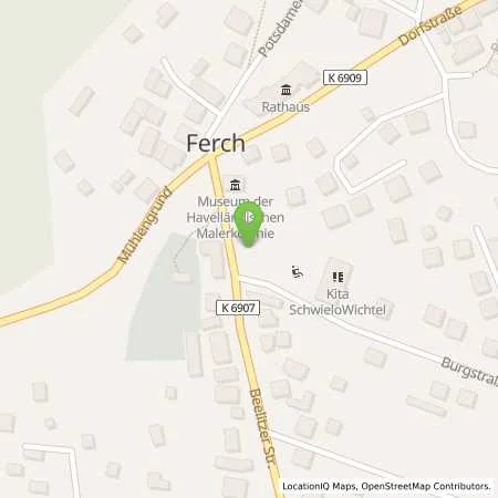 Standortübersicht der Tankstelle EMB Energie Mark Brnadenburg GmbH in 14548 Schwielowsee (Ferch)