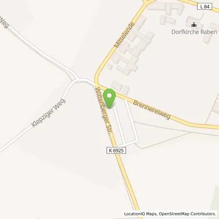 Standortübersicht der Tankstelle EnergieArchitektur GmbH in 14823 Raben