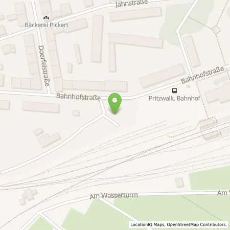 Standortübersicht der Tankstelle Stadtwerke Pritzwalk GmbH in 16928 Pritzwalk