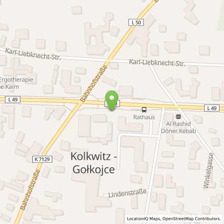 Standortübersicht der Strom (Elektro) Tankstelle: envia Mitteldeutsche Energie AG in 03099, Kolkwitz