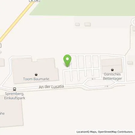 Standortübersicht der Tankstelle Städtische Werke Spremberg (Lausitz) GmbH in 03130 Spremberg