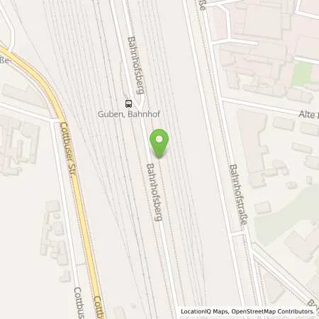 Standortübersicht der Tankstelle Energieversorgung Guben GmbH in 03172 Guben