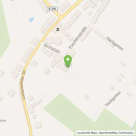 Standortübersicht der Tankstelle Charge-ON in 14959 Trebbin