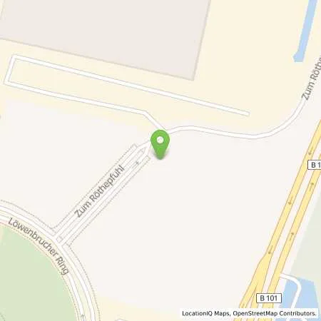 Standortübersicht der Tankstelle innogy eMobility Solutions GmbH in 14974 Ludwigsfelde