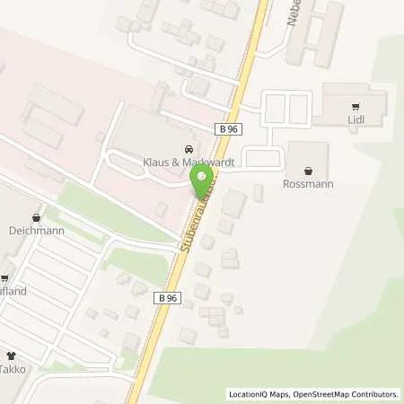 Standortübersicht der Tankstelle Wernecke GmbH in 15806 Zossen