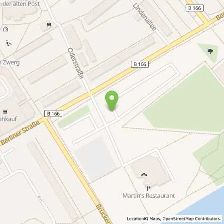 Standortübersicht der Tankstelle Stadtwerke Schwedt GmbH in 16303 Schwedt/Oder