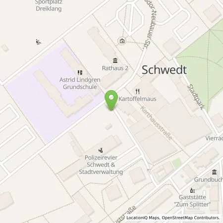 Standortübersicht der Tankstelle Stadtwerke Schwedt GmbH in 16303 Schwedt/Oder