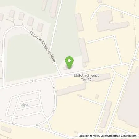 Standortübersicht der Tankstelle Stadtwerke Schwedt GmbH in 16303 Schwedt/Oder