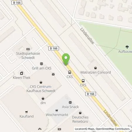 Standortübersicht der Tankstelle Stadtwerke Schwedt GmbH in 16303 Schwedt/Oder