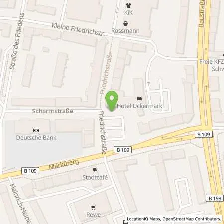 Standortübersicht der Tankstelle Stadtwerke Prenzlau GmbH in 17291 Prenzlau