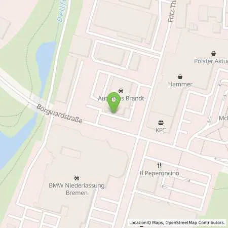 Standortübersicht der Tankstelle EWE Go GmbH in 28279 Bremen