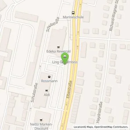 Standortübersicht der Tankstelle EWE Go GmbH in 27570 Bremerhaven