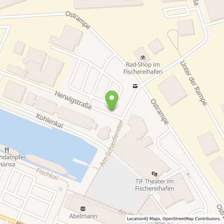 Standortübersicht der Strom (Elektro) Tankstelle: EWE Go GmbH in 27572, Bremerhaven