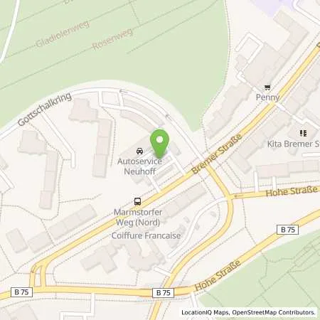 Standortübersicht der Tankstelle Shell Deutschland Oil GmbH in 21073 Hamburg