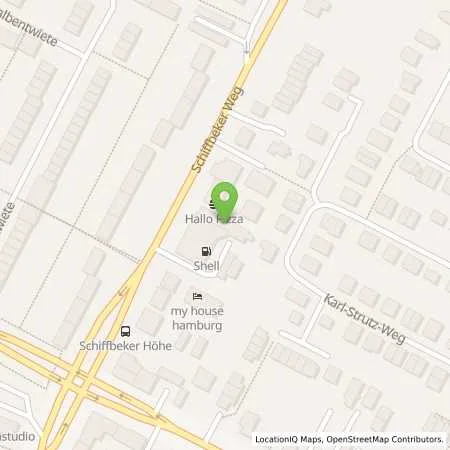 Standortübersicht der Tankstelle Shell Deutschland Oil GmbH in 22119 Hamburg